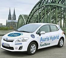 Der Auris Hybrid schafft mit 3,46 l/100km den Weltrekord im niedrigsten Kraftstoffverbrauch im Stadtverkehr